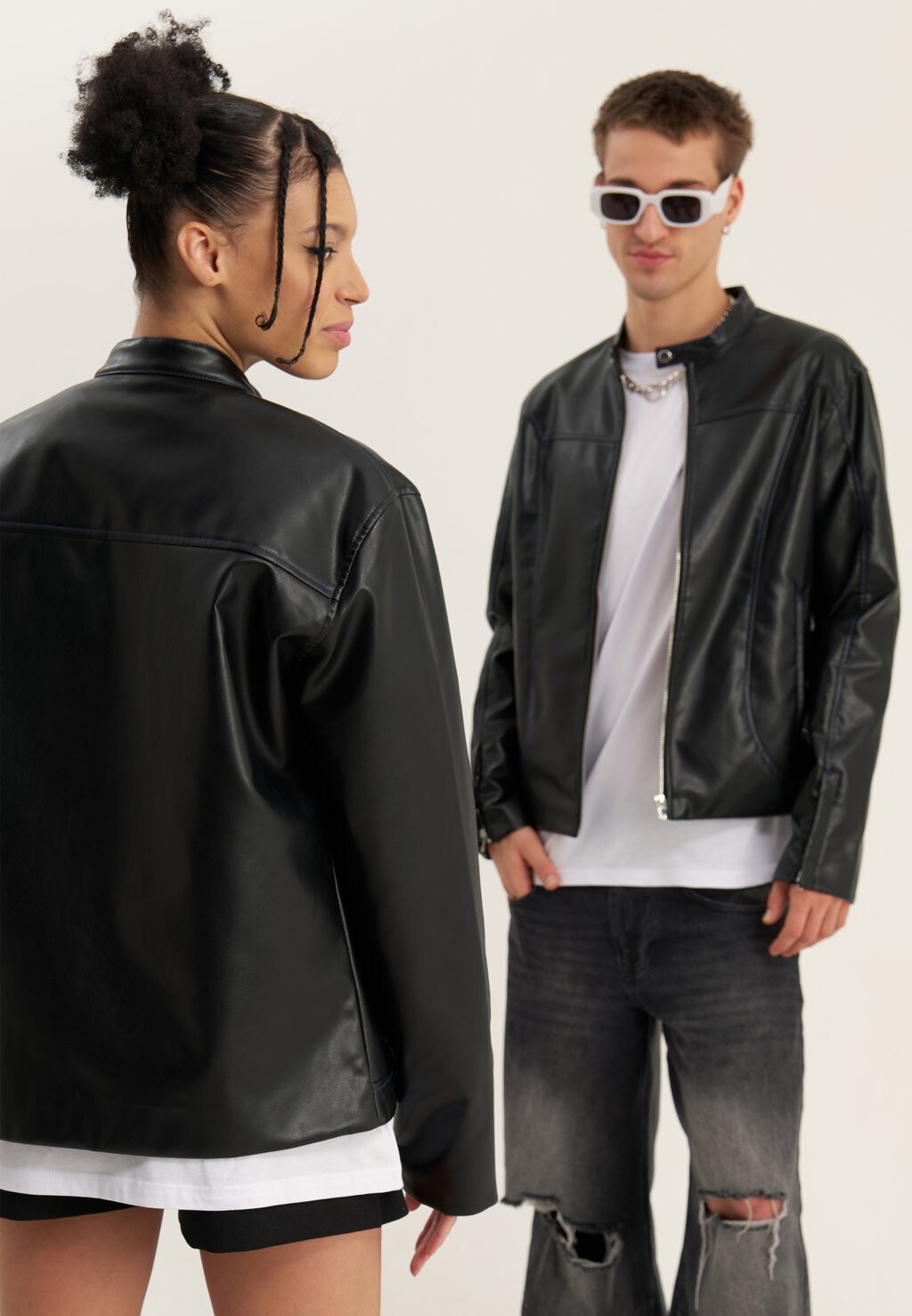 

Куртка из эко-кожи UNISEX YOURTURN, черный