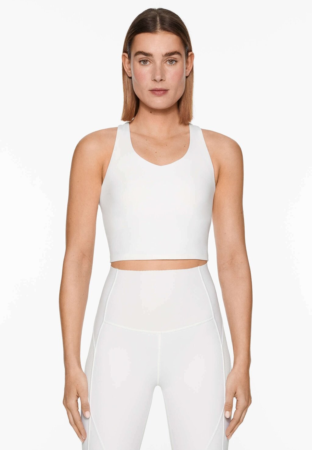 

Топ COMPRESSIVE WITH MESH AND INTEGRATED BRA OYSHO, цвет white