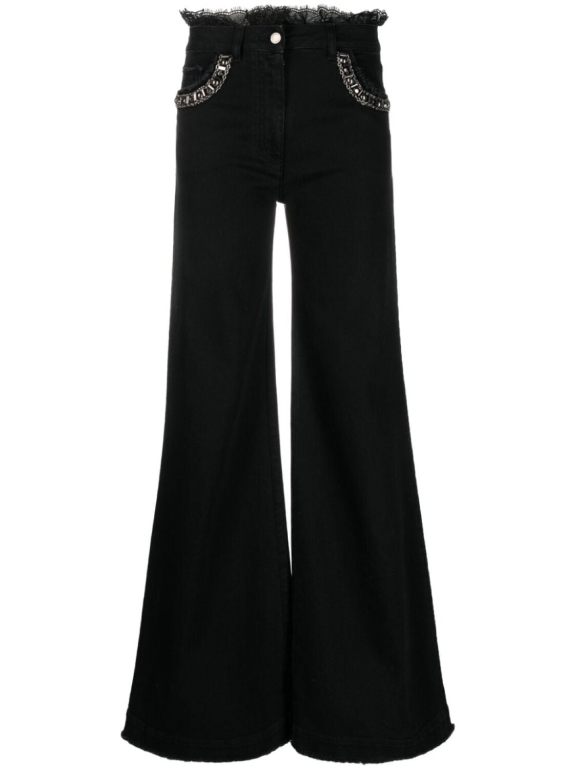 

Alberta Ferretti широкие джинсы с завышенной талией, черный