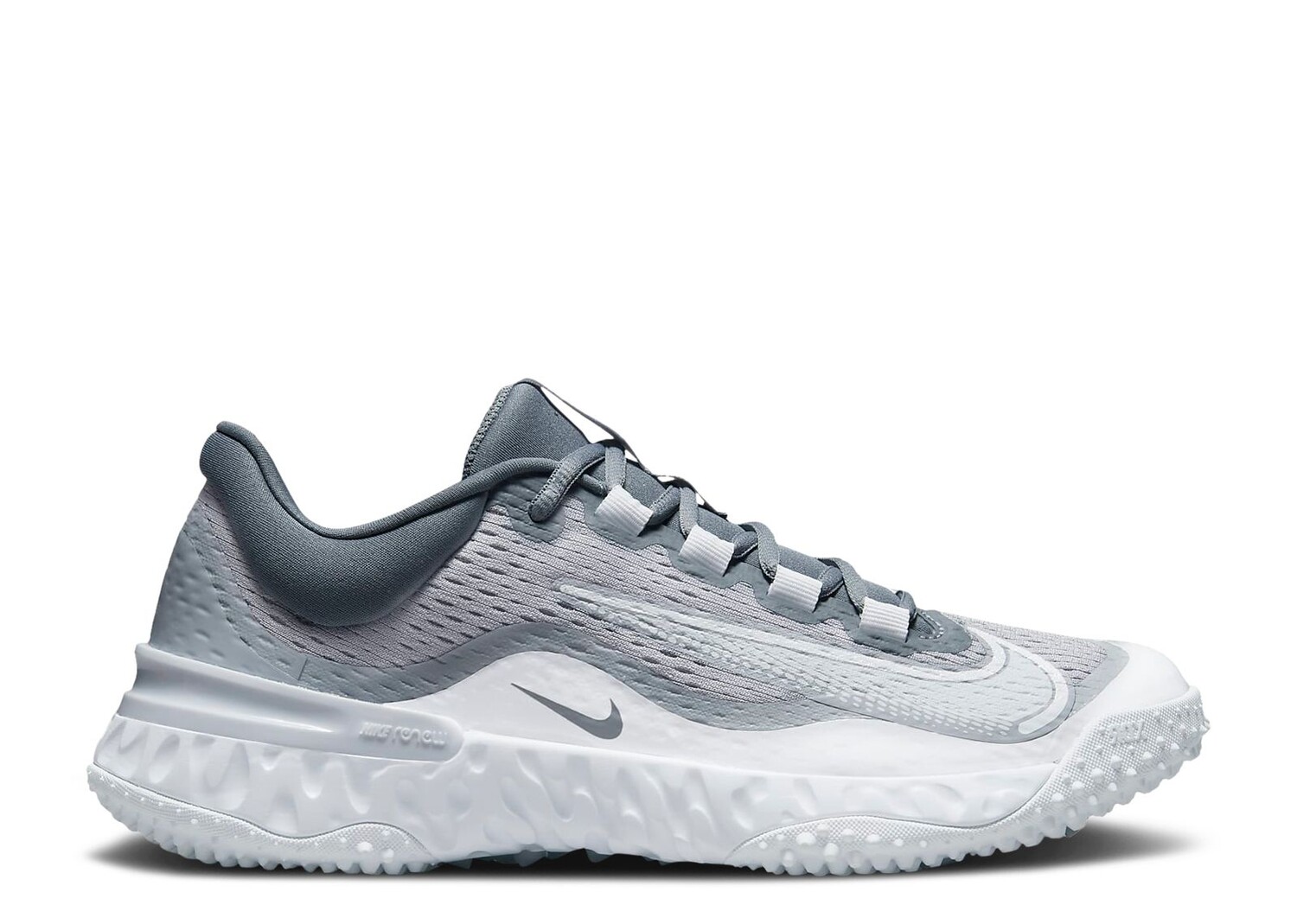 

Кроссовки Nike Wmns Alpha Huarache Elite 4 Tf 'Wolf Grey Pure Platinum', серый