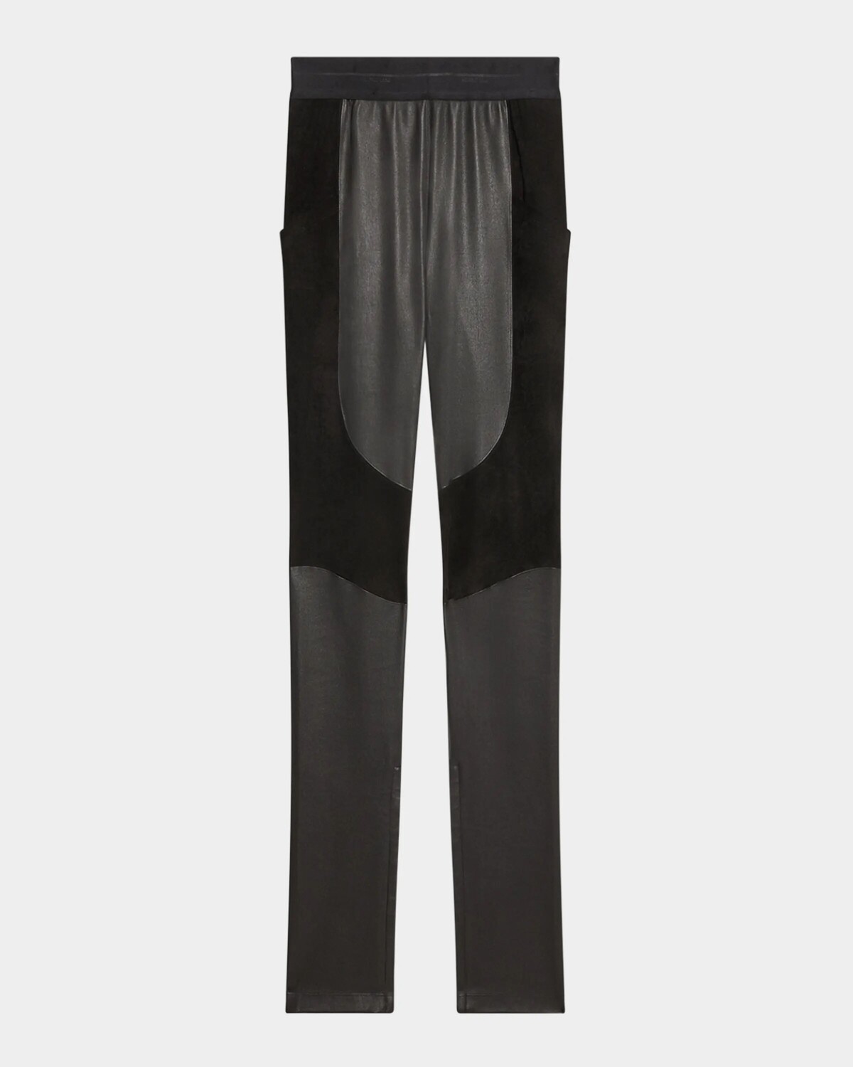 

Кожаные леггинсы-гонщики Helmut Lang, цвет Blk
