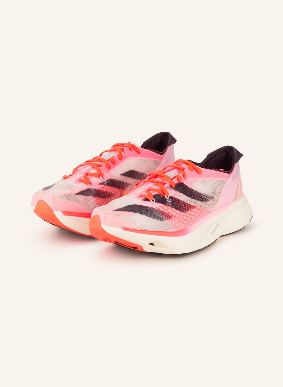 

Кроссовки adizero adios pro 3 adidas, цвет ROSA/NEONROT/CREME