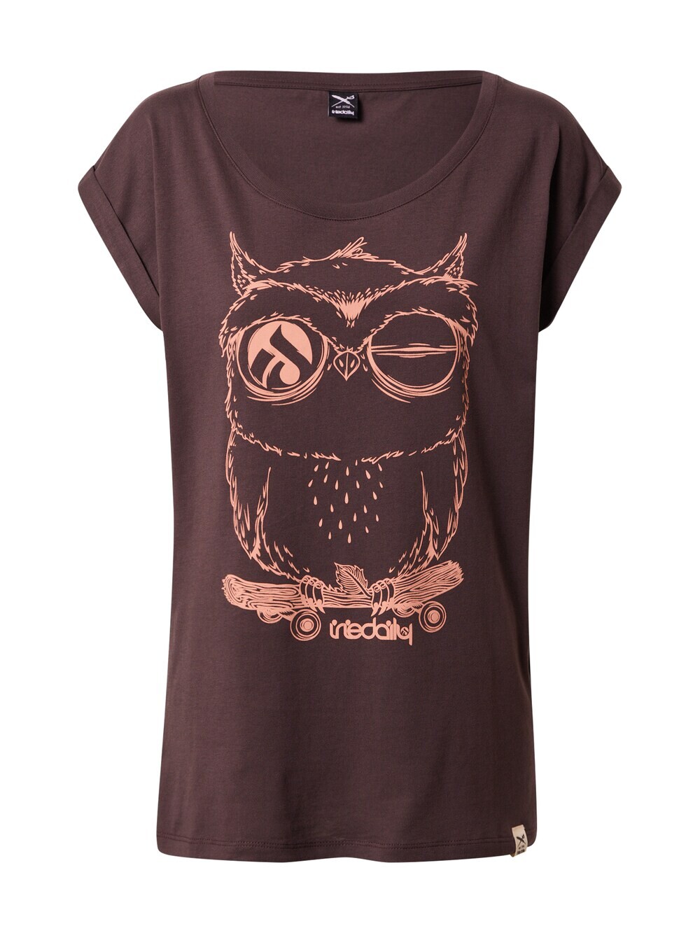 

Рубашка Iriedaily Skateowl 2, темно коричневый