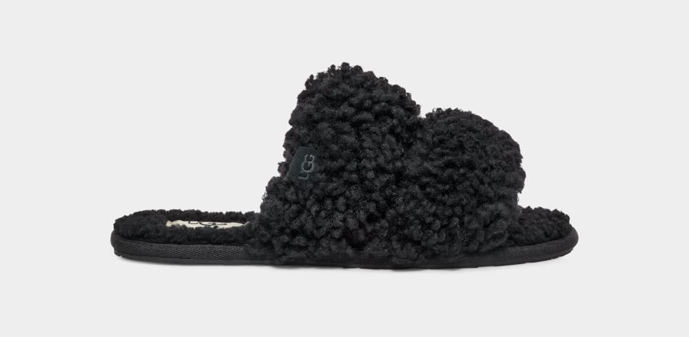 

Домашние тапочки Maxi Curly Scuffetta UGG, черный