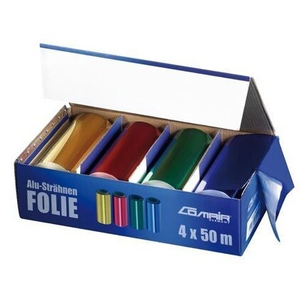 

Набор алюминиевой фольги Comair 24 my COLORFUL, 4 рулона 12см x 50м