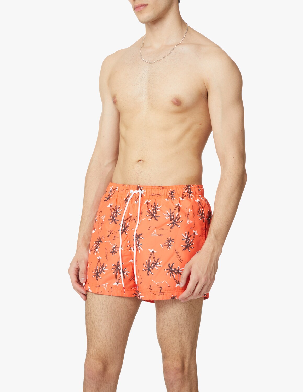 

Плавки-шорты с принтом Tommy Hilfiger, цвет Palm Surf Print Coral