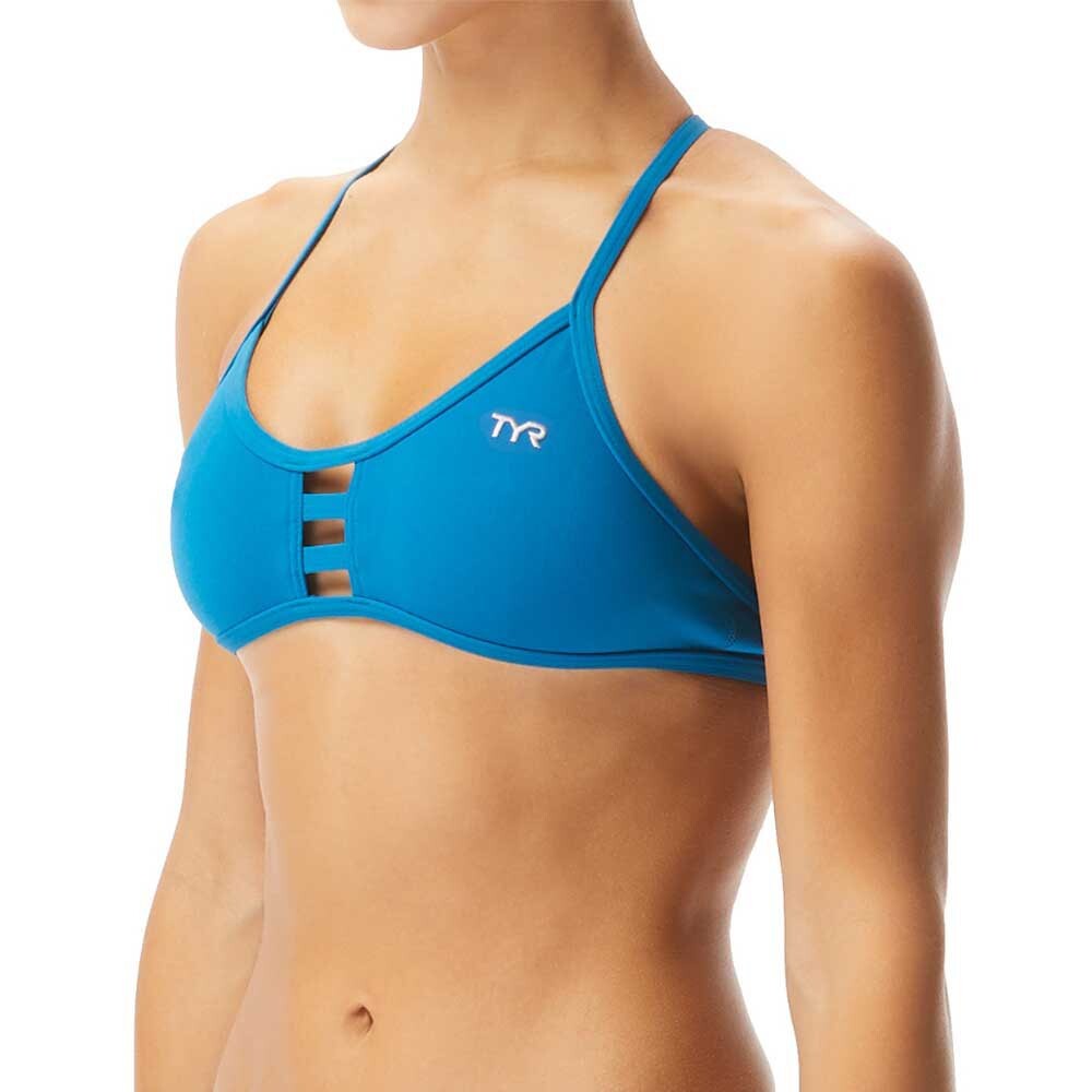 

Топ бикини TYR Solid Pacific Tieback, синий