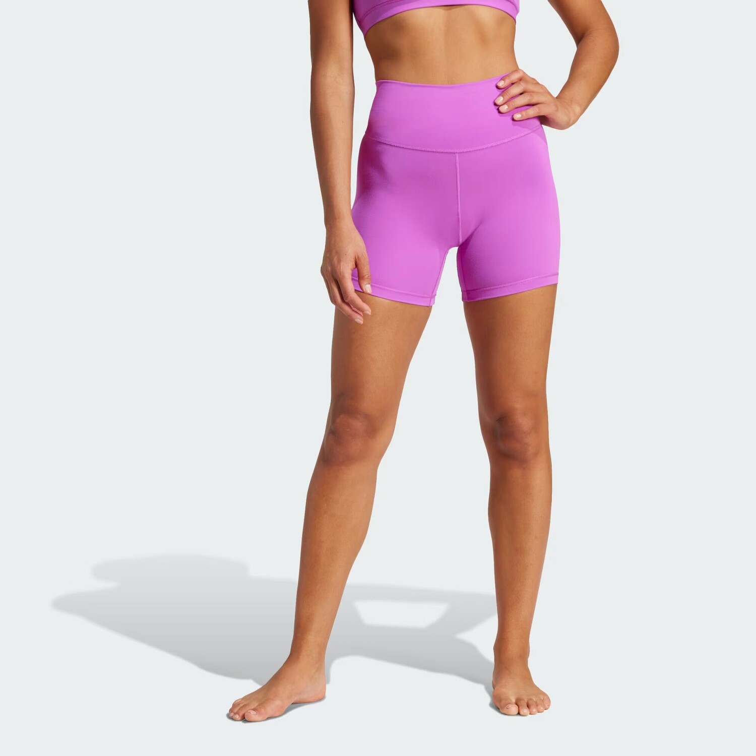 

Короткие леггинсы All Me длиной 5 дюймов Adidas, цвет Purple Burst