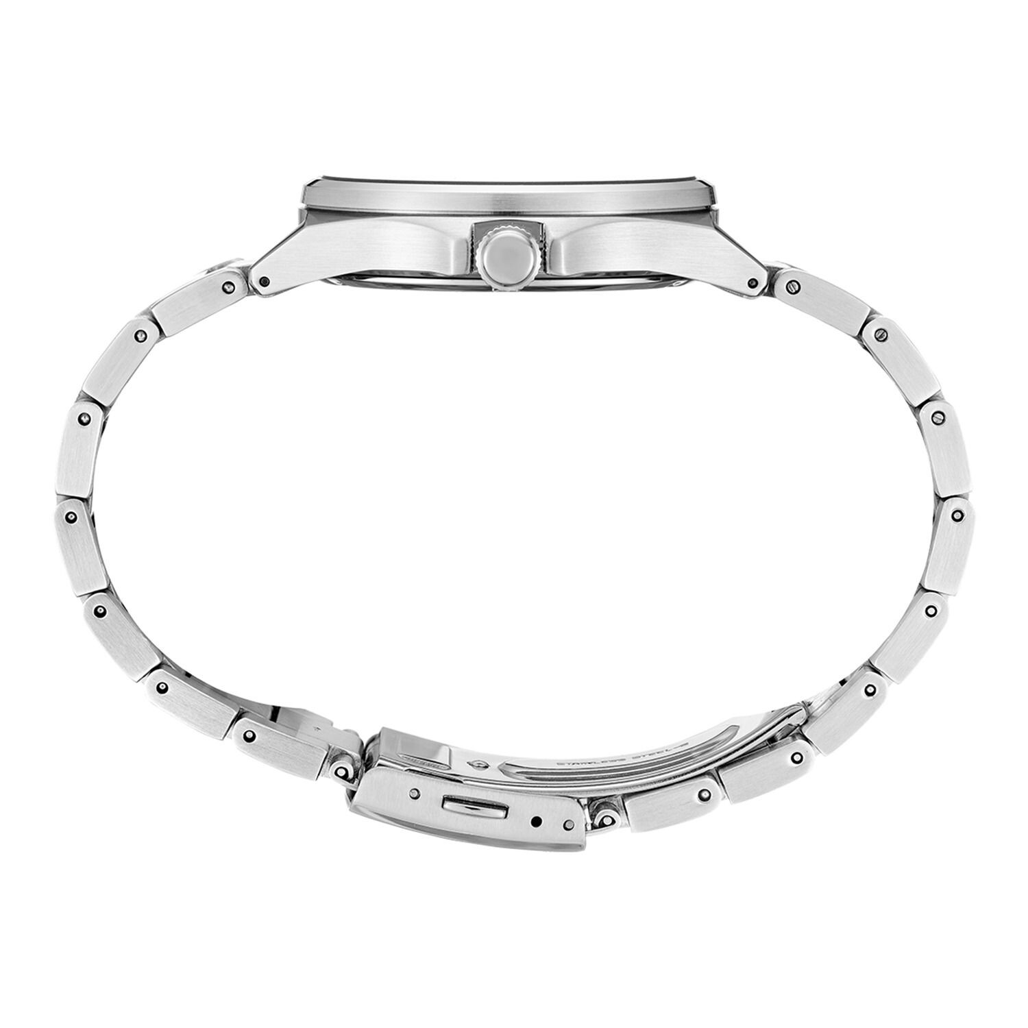 

Мужские часы Essentials с браслетом из нержавеющей стали, Черные Seiko, черный