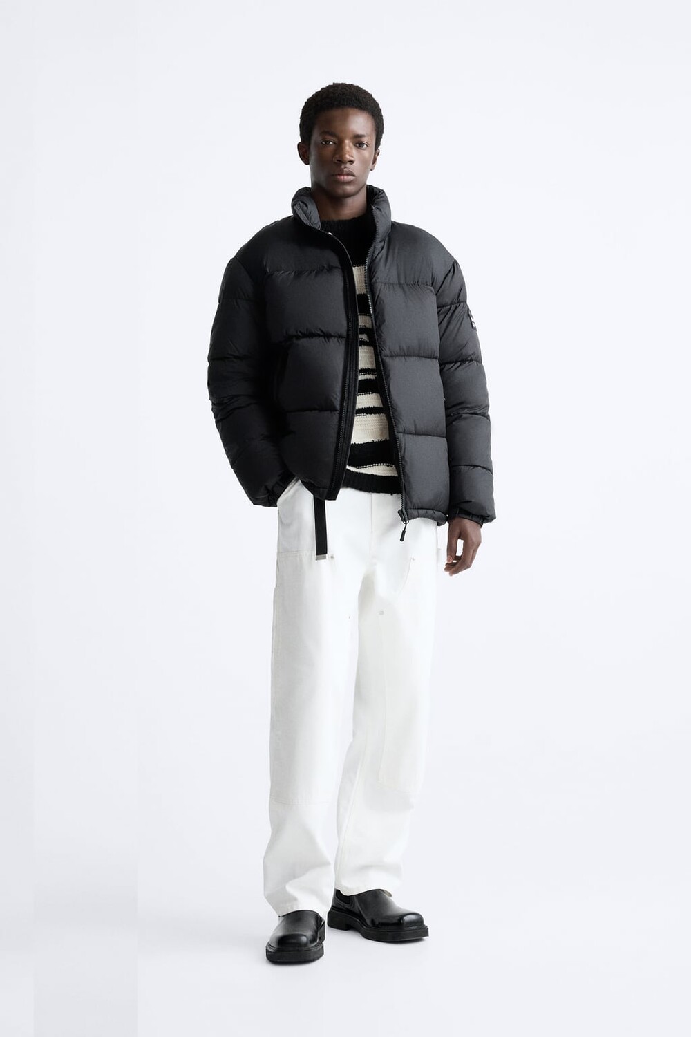 

Пуховик ZARA, черный