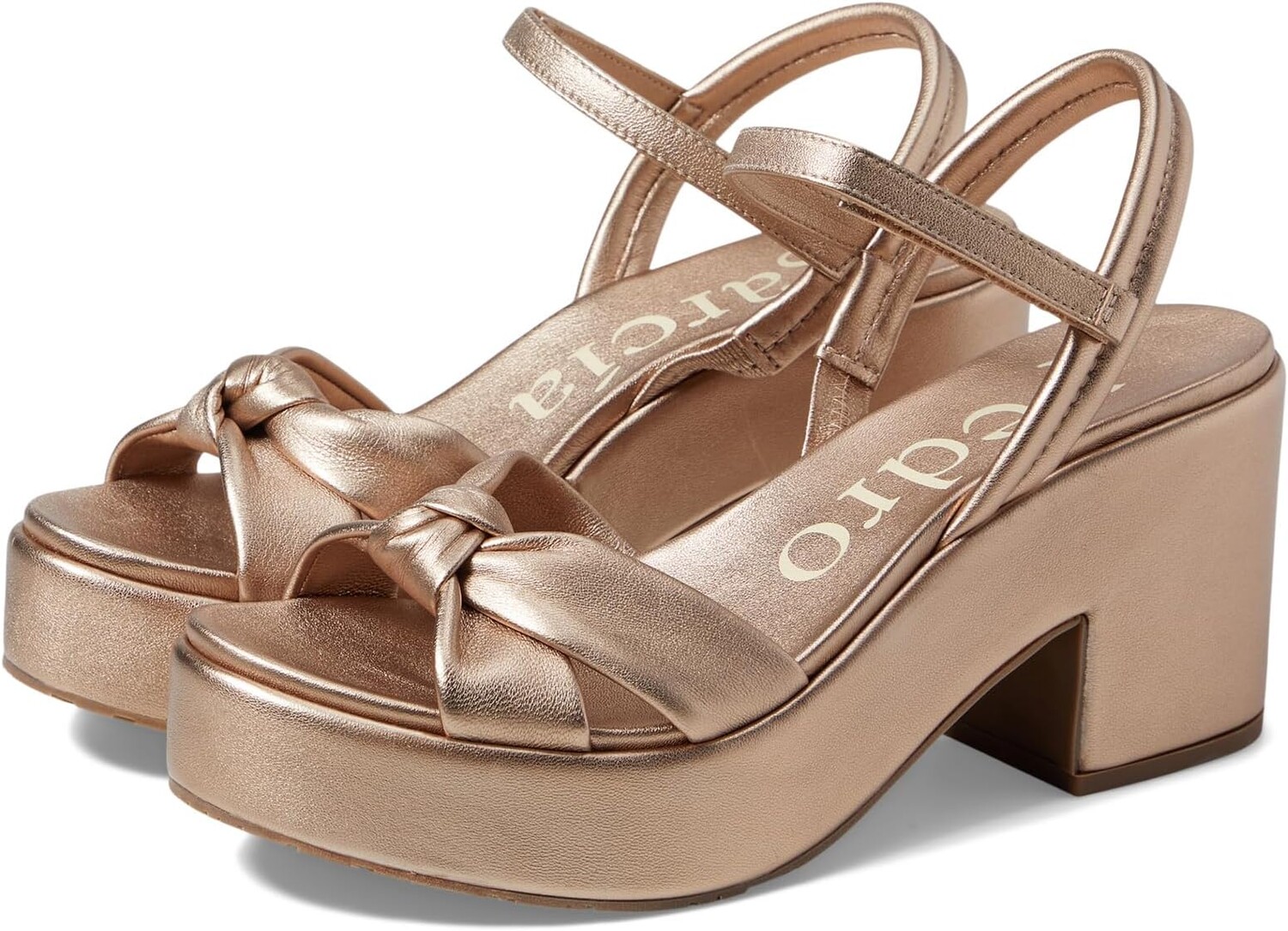

Сандалии Pedro Garcia Dala, цвет Rose Gold Nappa Lame