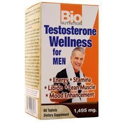 Bio Nutrition Здоровый уровень тестостерона для мужчин 60 таблеток