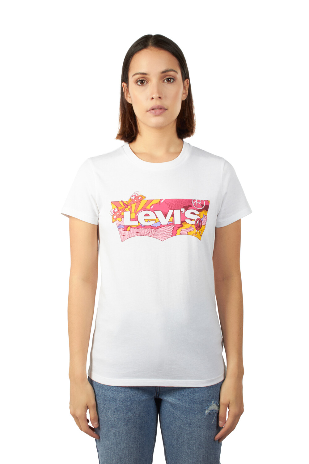 

Идеальная женская футболка 17369-1654 Levi's, бежевый