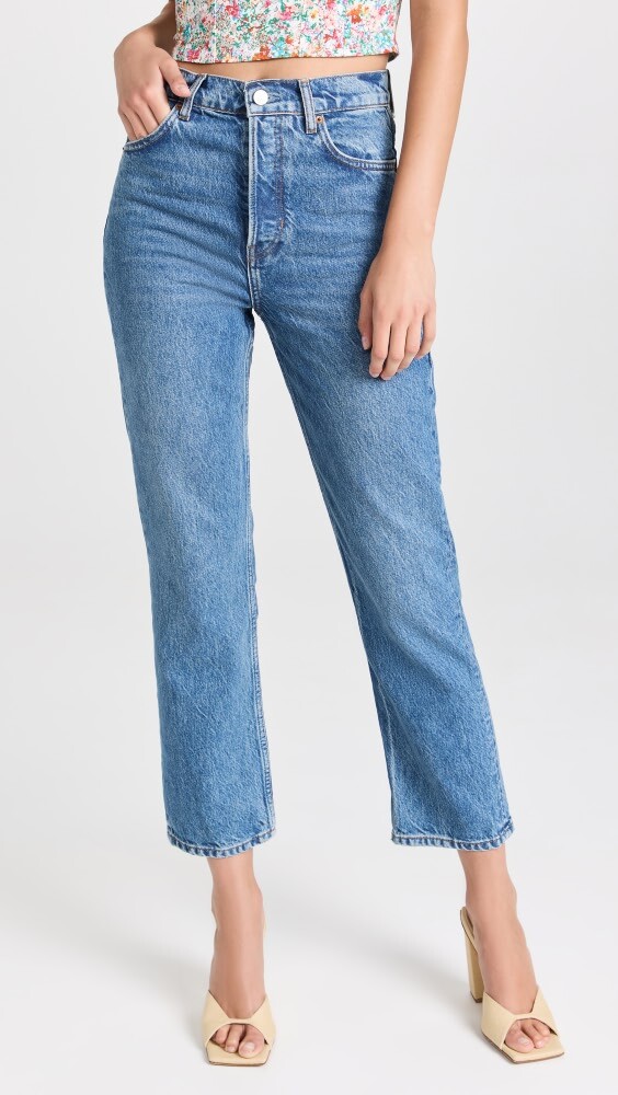 

Джинсы Reformation Cynthia High Rise Straight