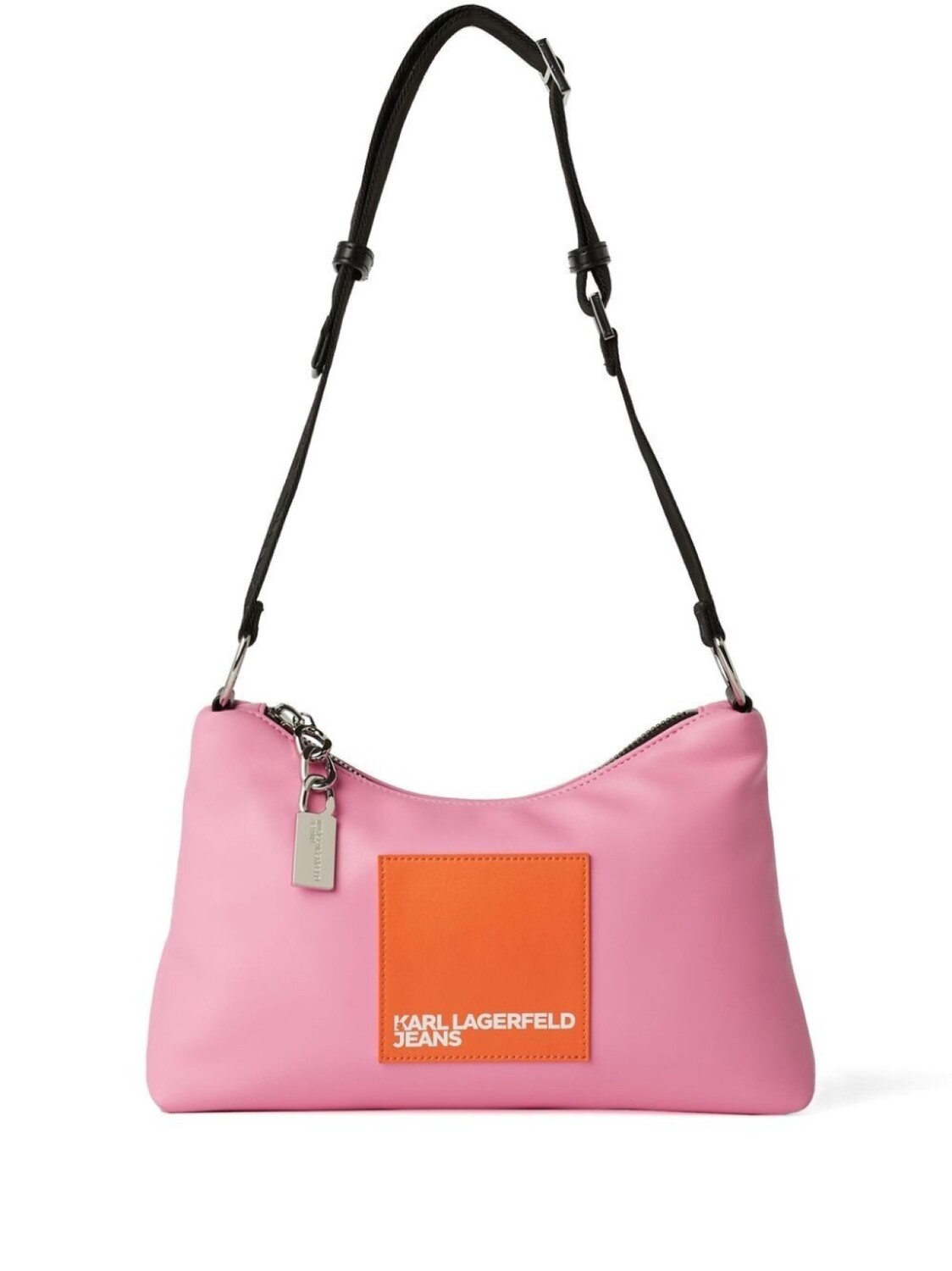 

Karl Lagerfeld Jeans Tech logo-patch shoulder bag, розовый