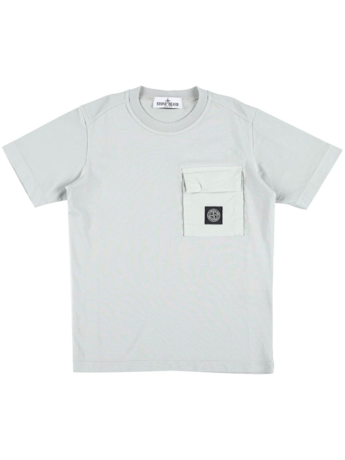 

Stone Island Junior футболка с аппликацией Compass, серый
