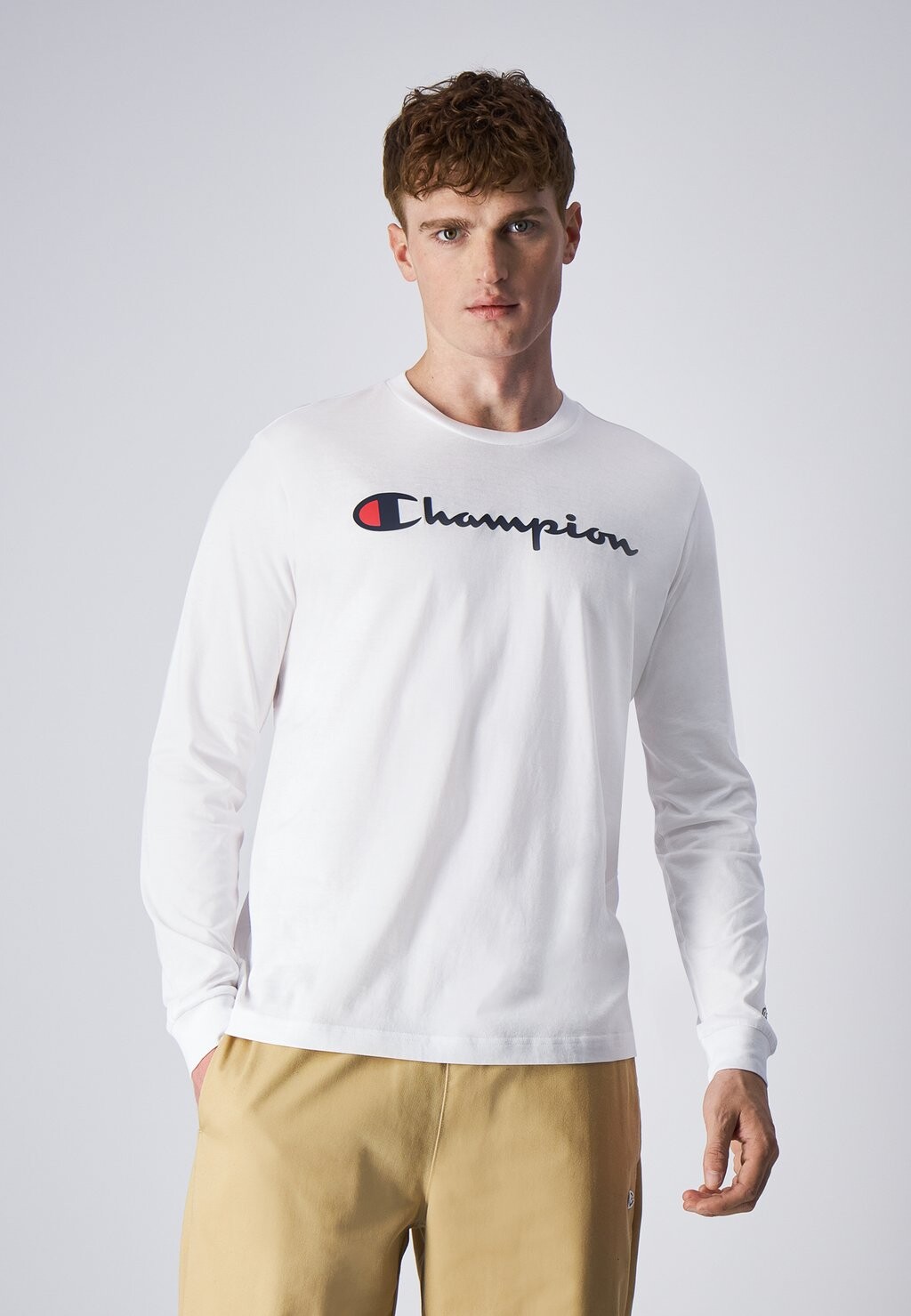 

Футболка с длинным рукавом Classic Crewneck Large Logo American Classics Champion, белый