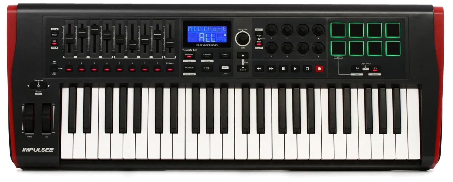 

Контроллер клавиатуры Novation Impulse 49 с 49 клавишами