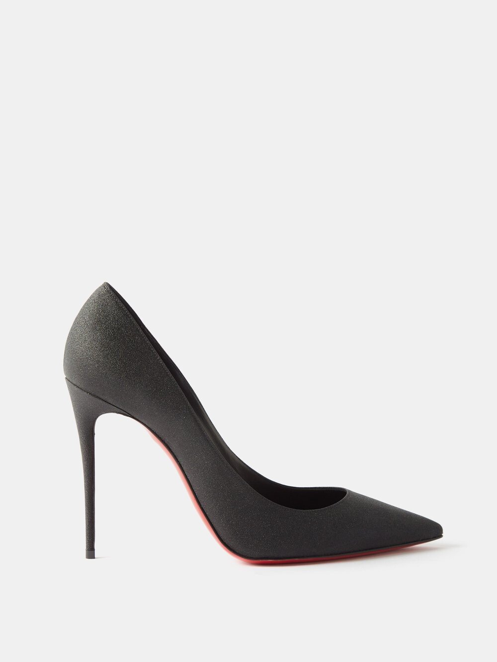 

Кожаные туфли kate 100 с блестками Christian Louboutin, черный