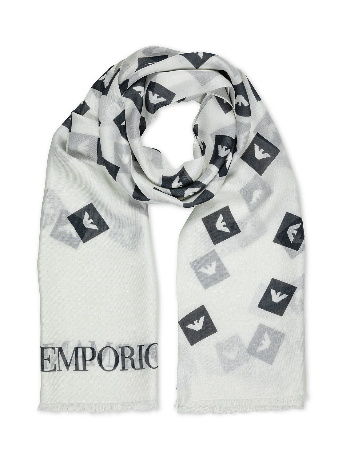 

Шарф Emporio Armani, белый