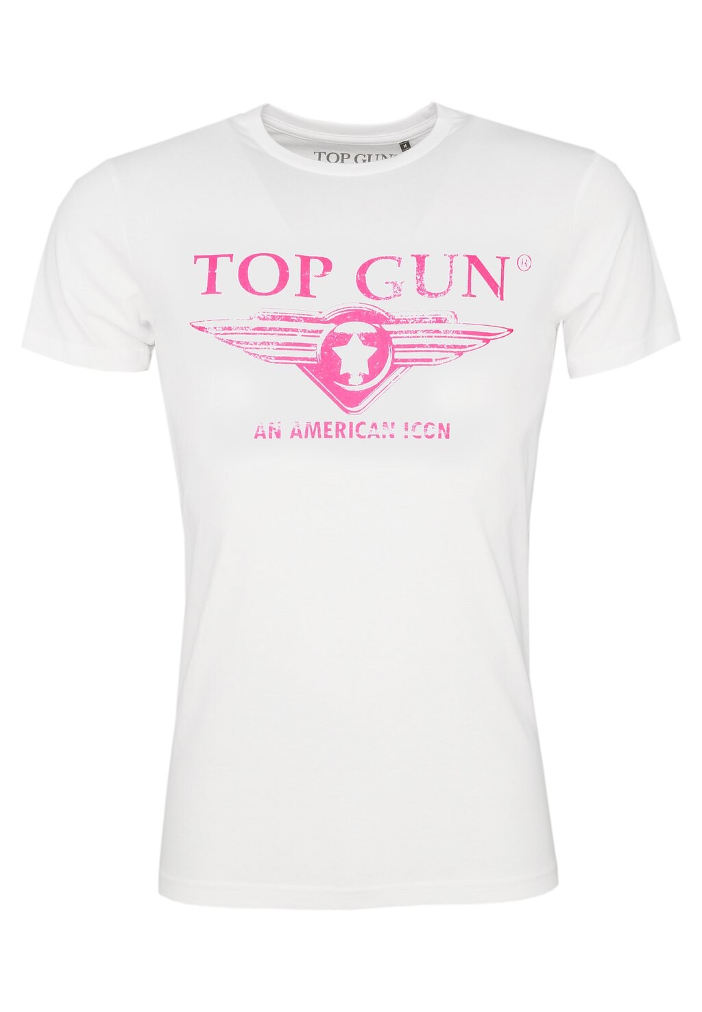 

Футболка с принтом TOP GUN, розовый