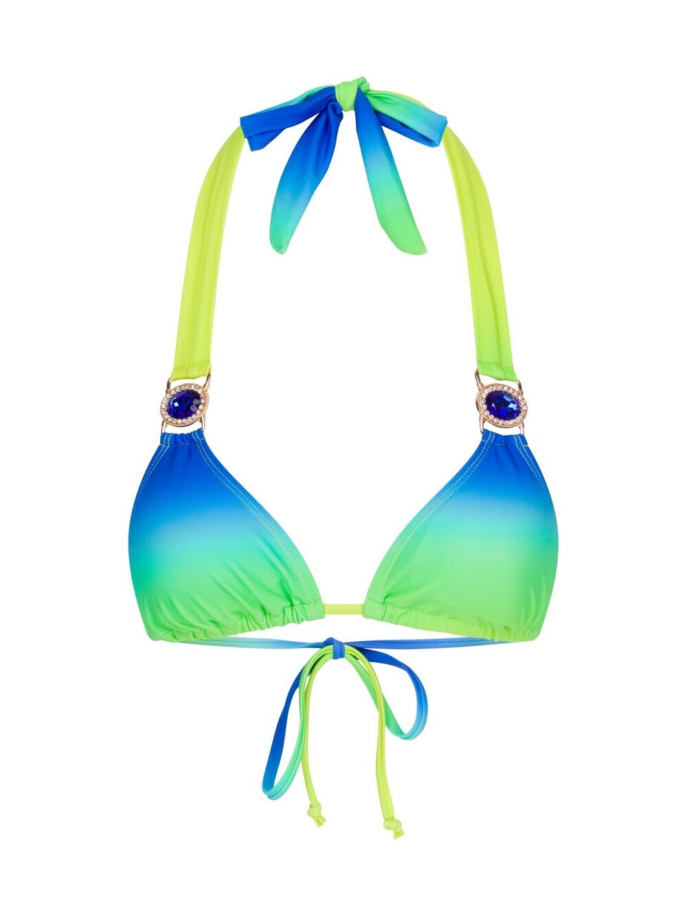 

Треугольный топ бикини Moda Minx Club Tropicana, синий