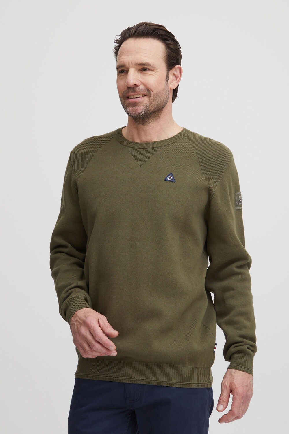 

Пуловер FQ1924 Strick FQKyle crew neck, зеленый