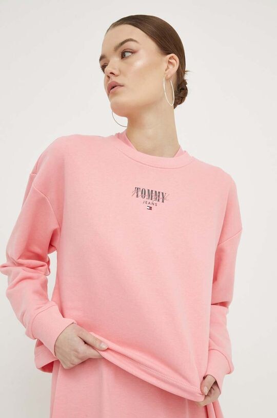 

Фуфайка Tommy Jeans, розовый