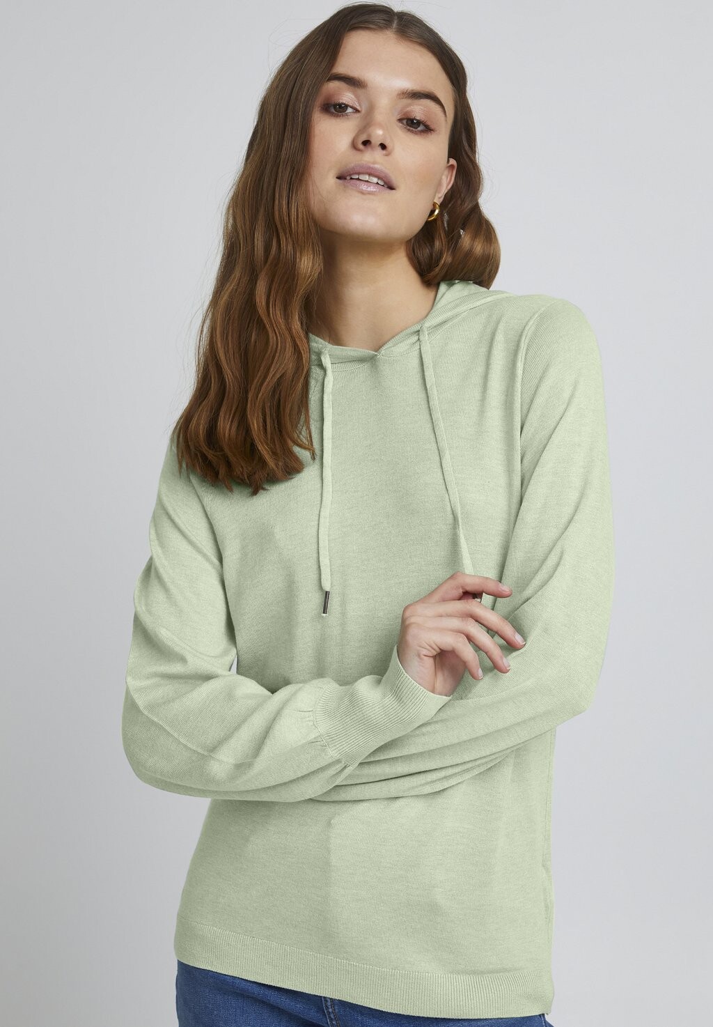 

Худи BYMMPIMBA HOODIE JUMPER b.young, морозно-зеленый меланж