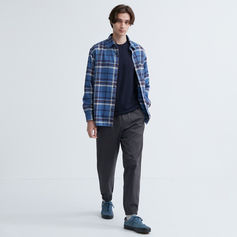 

Брюки Uniqlo эластичные повседневные, темно-серый