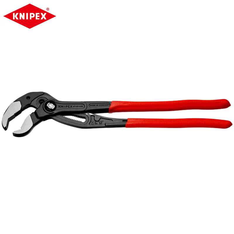 KNIPEX пластиковые ручки Cobra XL большие плоскогубцы для водяных насосов 400 мм самоконтрящиеся клещи для труб зажимные клещи для разборки гаек 87 01 400