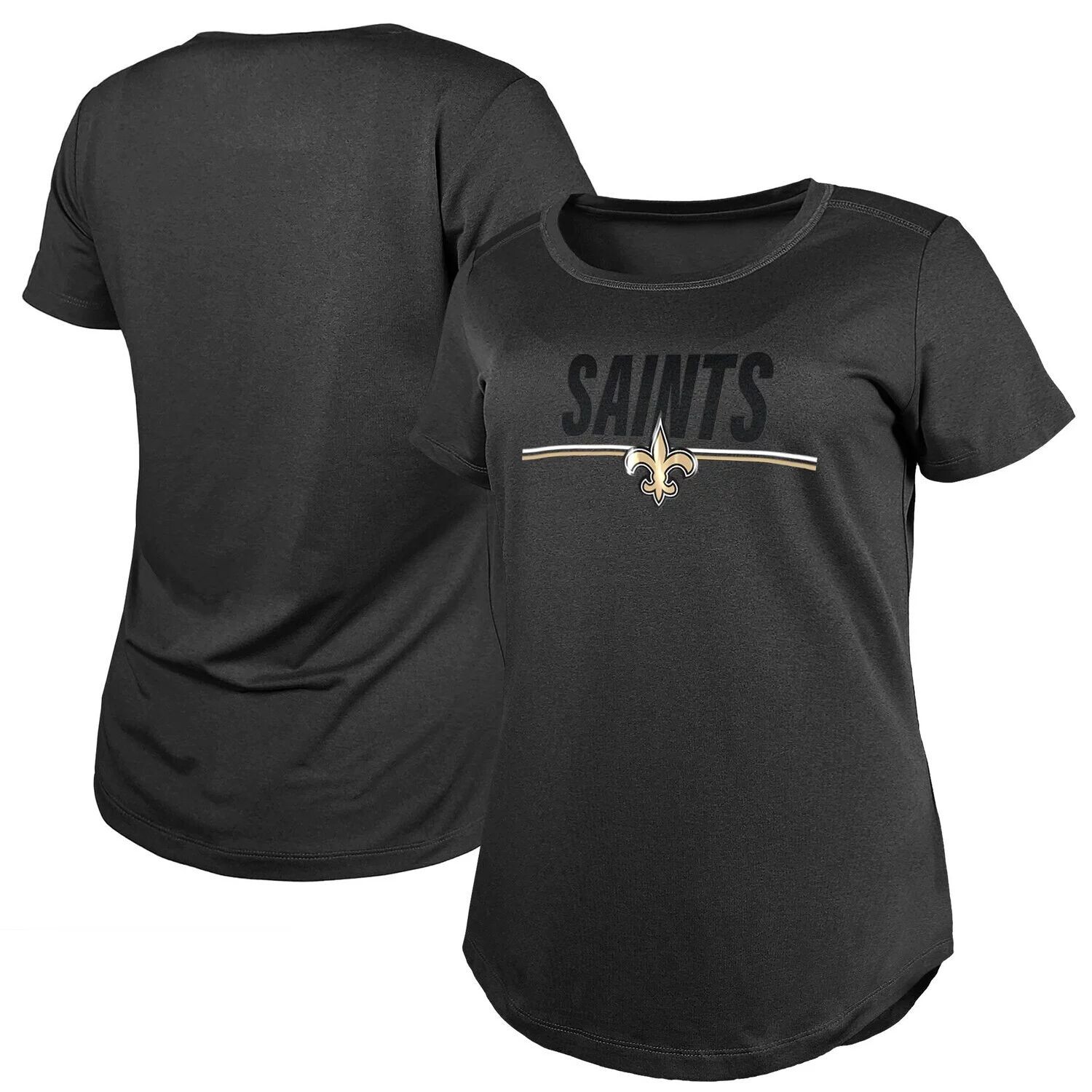 

Женская черная футболка New Era Training Camp NFL New Orleans Saints 2023 New Era, Черный