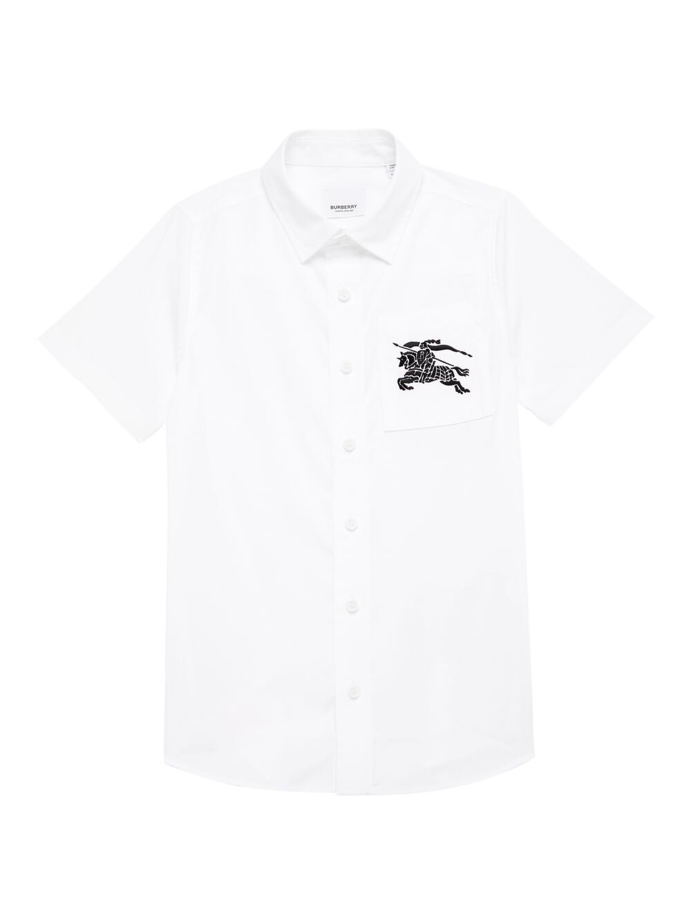 

Рубашка с короткими рукавами Little Boy's & Boy's Owen Burberry, белый