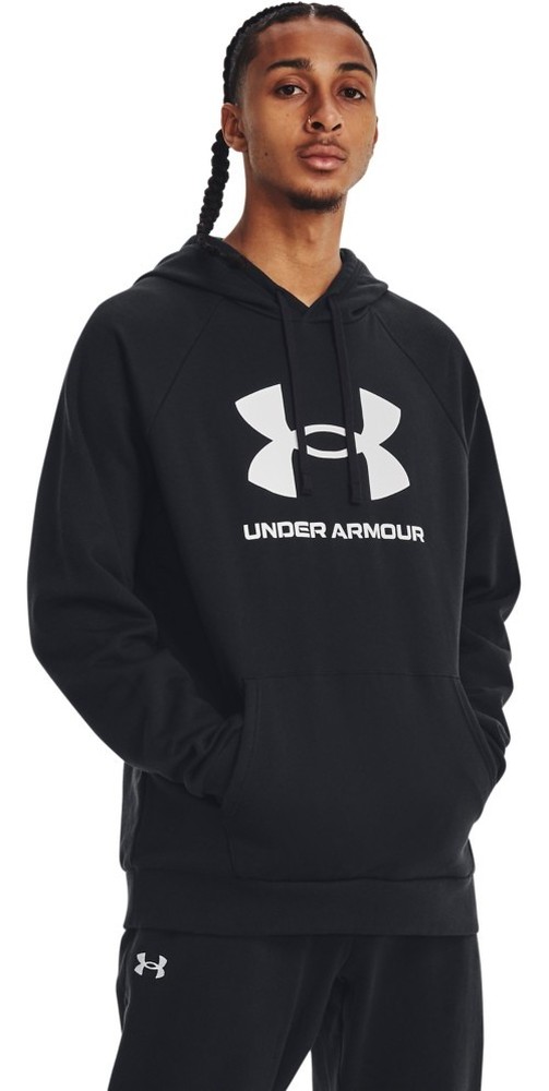 Толстовка Under Armour Hoodie UA Rival Fleece Logo Hoodie, черный