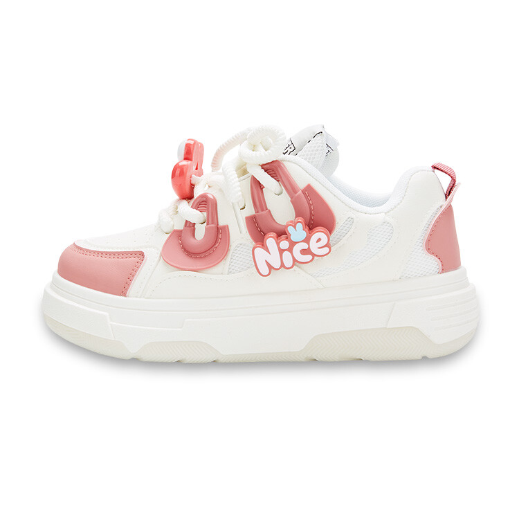 

Кроссовки RUN MANNER Skateboarding Shoes Women's Low-top Rose Red/white, фуксия