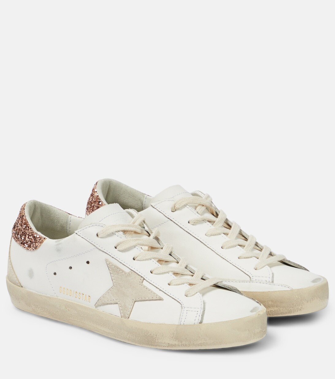 

Кеды Super-Star из кожи с декором Golden Goose, разноцветный