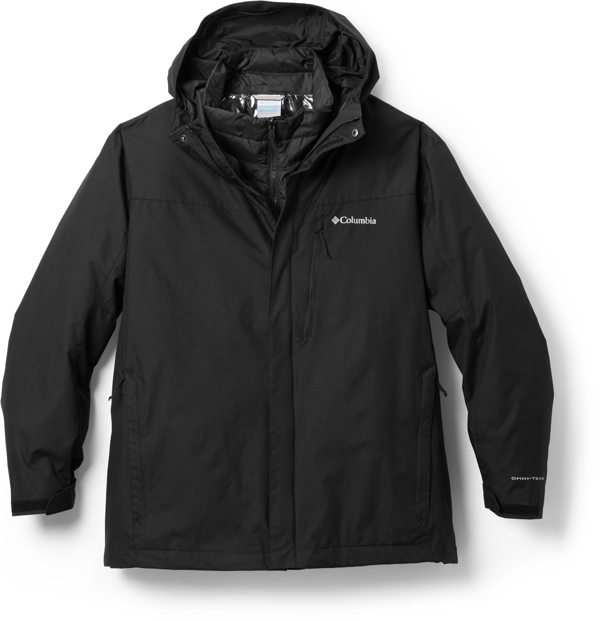 цена Куртка Whirlibird IV Interchange 3-в-1 — мужские большие размеры Columbia, черный