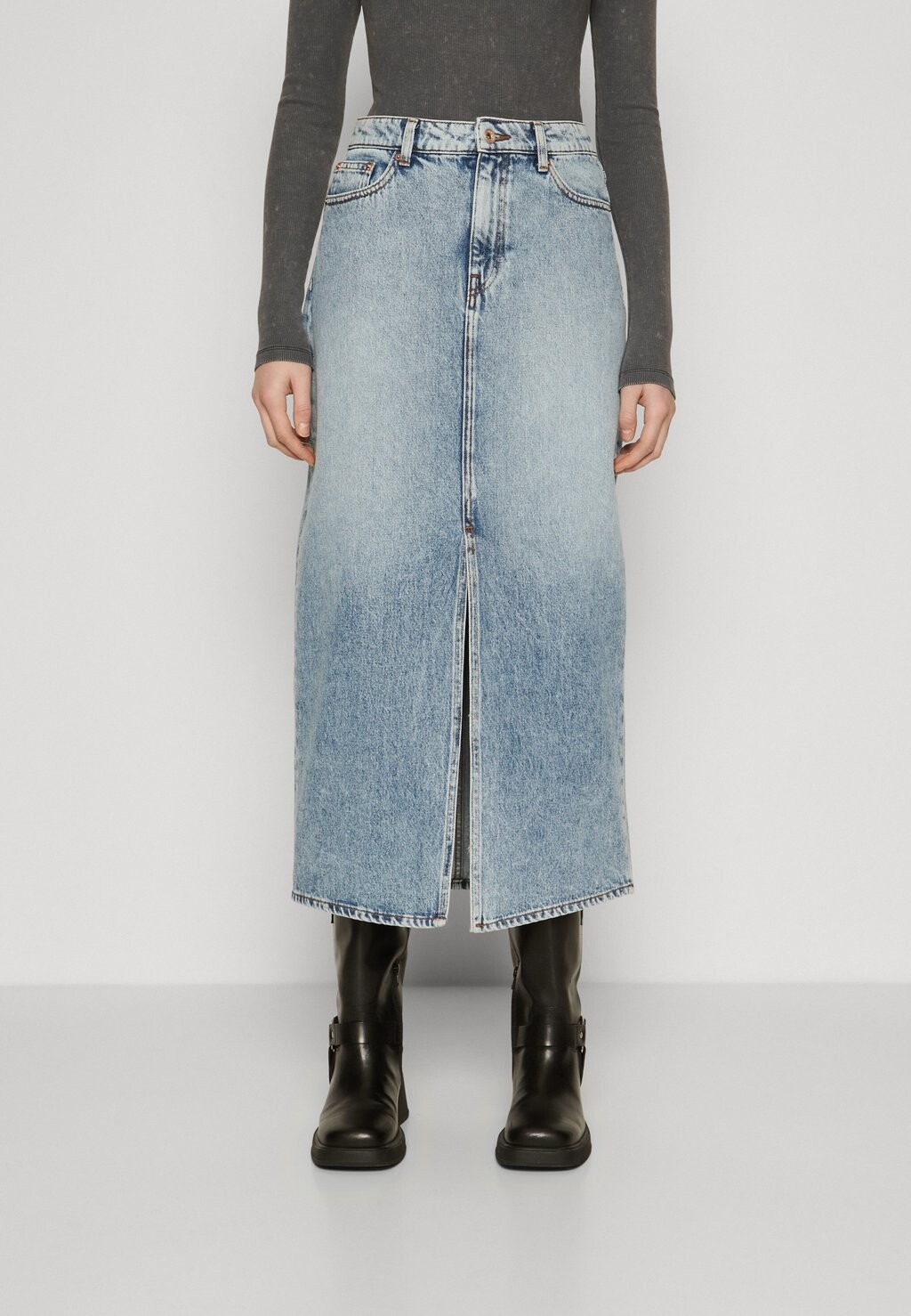 

Джинсовая юбка ONLAYOE FRONT SLIT MIDI ONLY Tall, цвет light blue denim