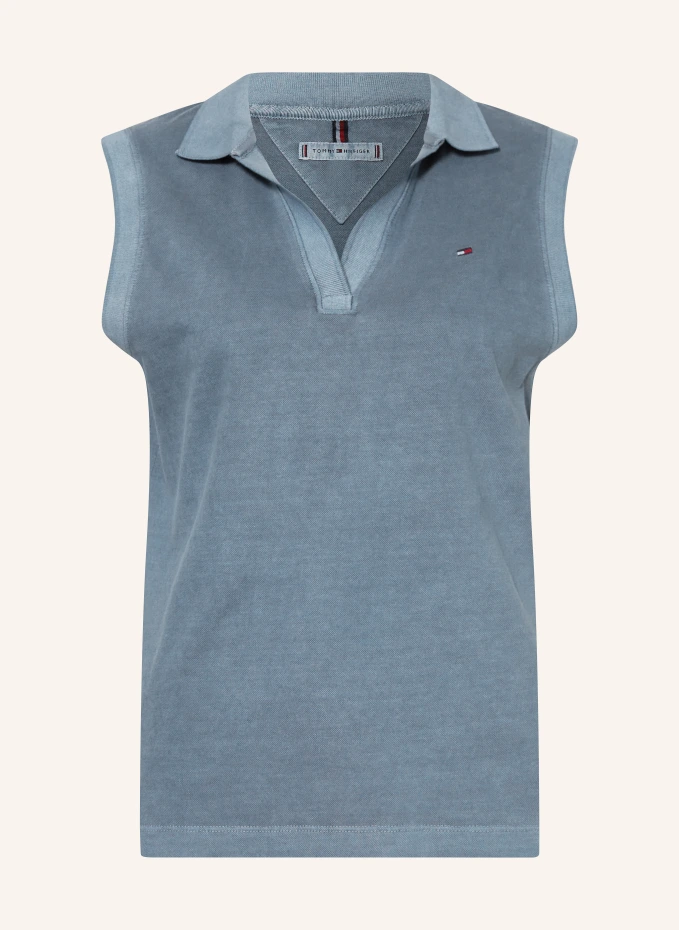 

Топ из пике Tommy Hilfiger, синий