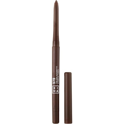 

3INA Makeup Автоматический карандаш для бровей 24 часа 579 Темно-коричневый Стойкая 24 часа водостойкая формула со встроенной точилкой Брови пышнее и аккуратнее кончик Веганский Без жестокости