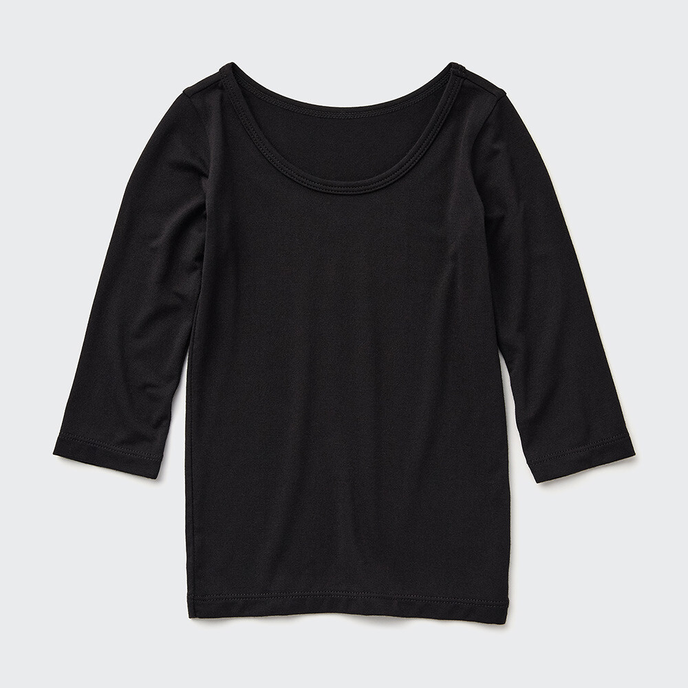 

Футболка Uniqlo Infant Heattech теплая с длинными рукавами, черный