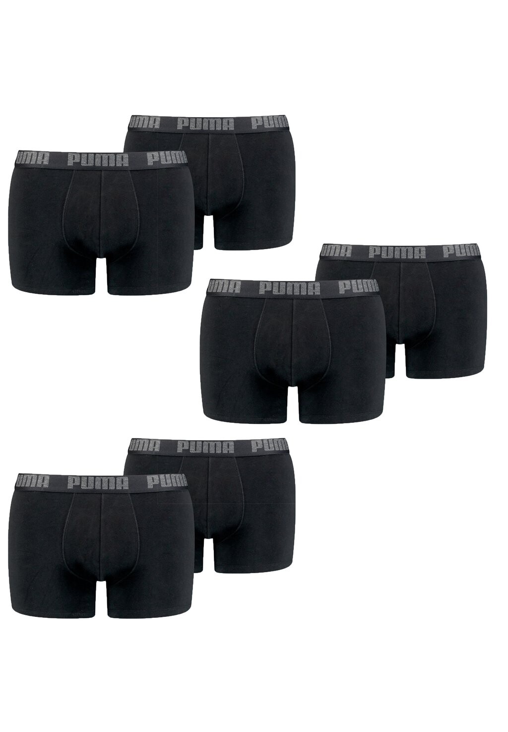 Трусики 6 PACK Puma, цвет black