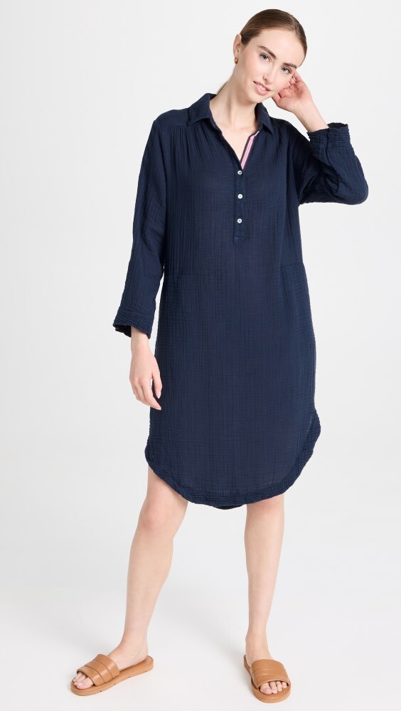 

Платье SUNDRY Longsleeve Shirttail, нави