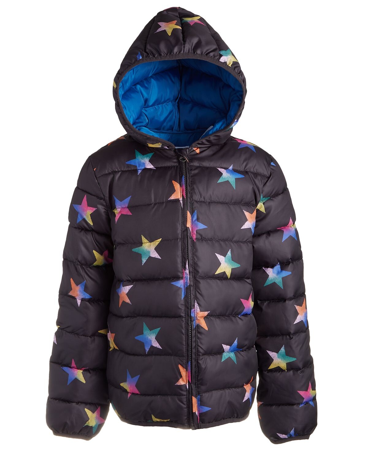 

Стеганая складная куртка с капюшоном Big Girls Star, созданная для Macy's Epic Threads