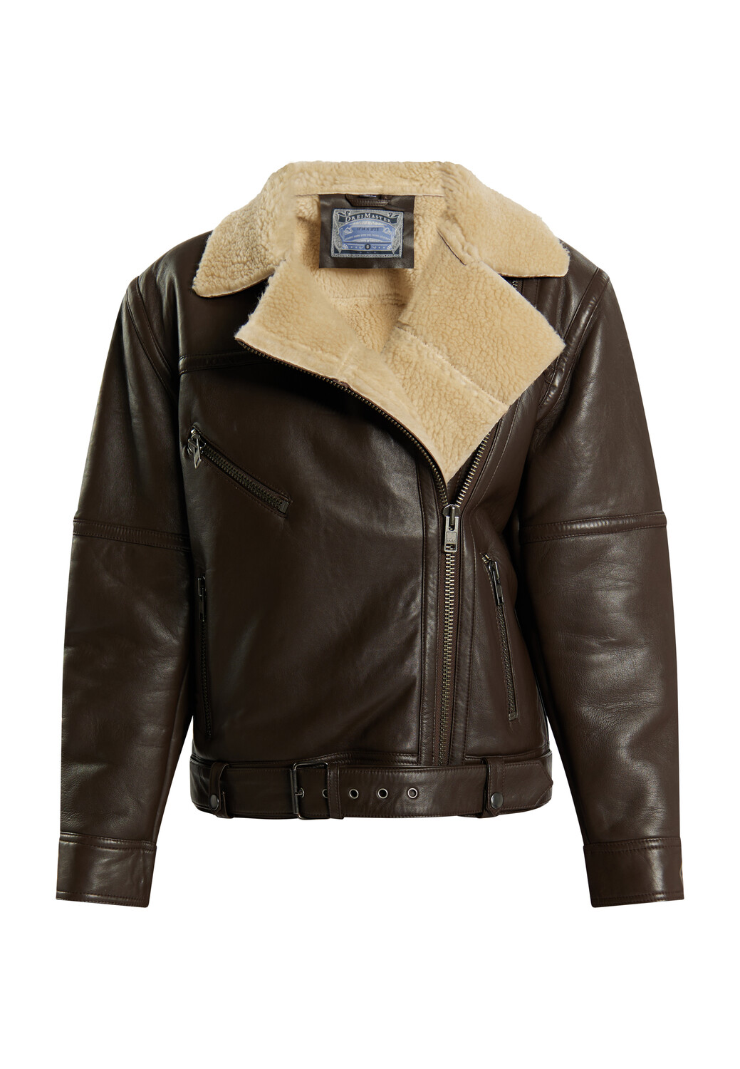 

Кожаная куртка DreiMaster Jacke Aus Leder, коричневый