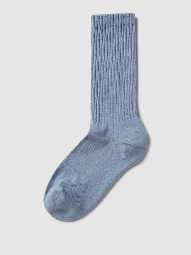 

Носки с фактурным рисунком Colorful Standard, синий металлик