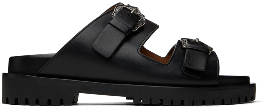 

Черные сандалии Bulk Arrow Off-White, цвет Black/Black