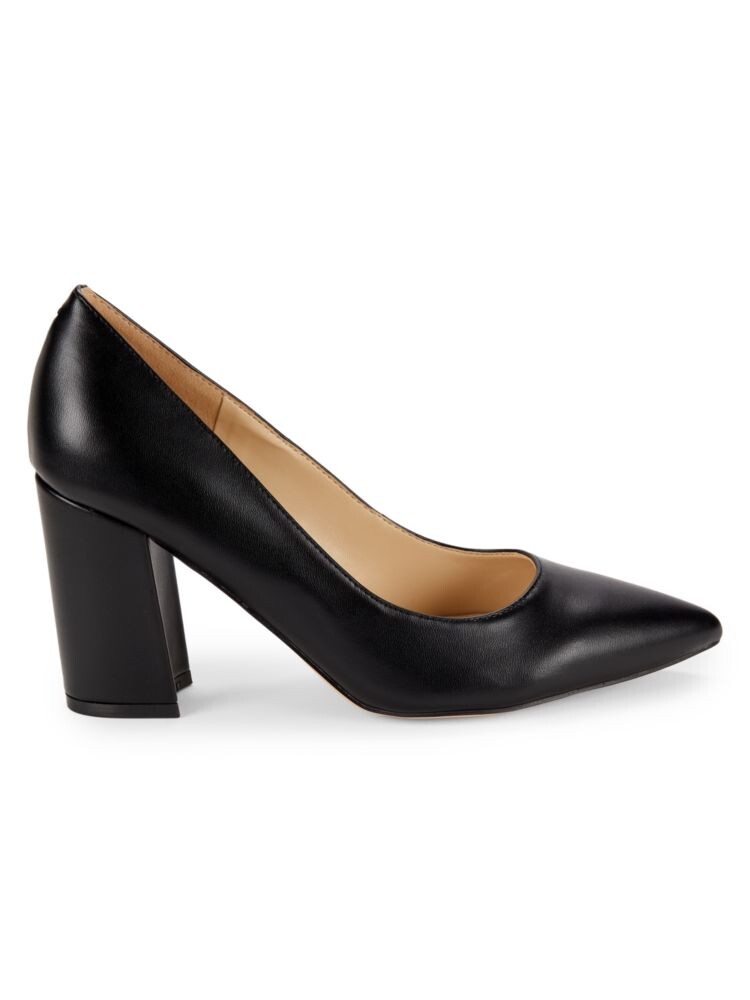 

Туфли-лодочки Cara на блочном каблуке с острым носком Nine West, черный
