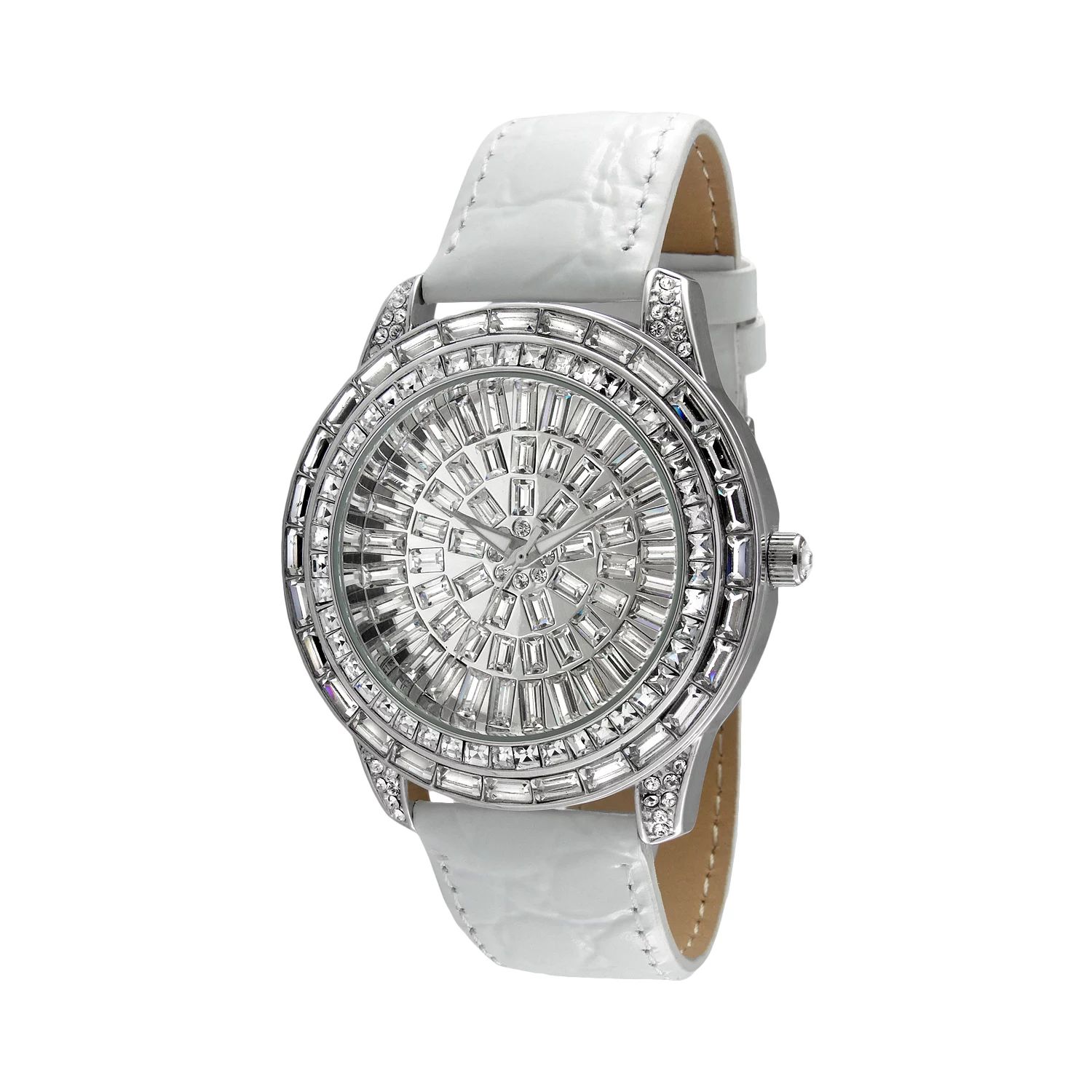 цена Женские кожаные часы с кристаллами - J6013 Peugeot