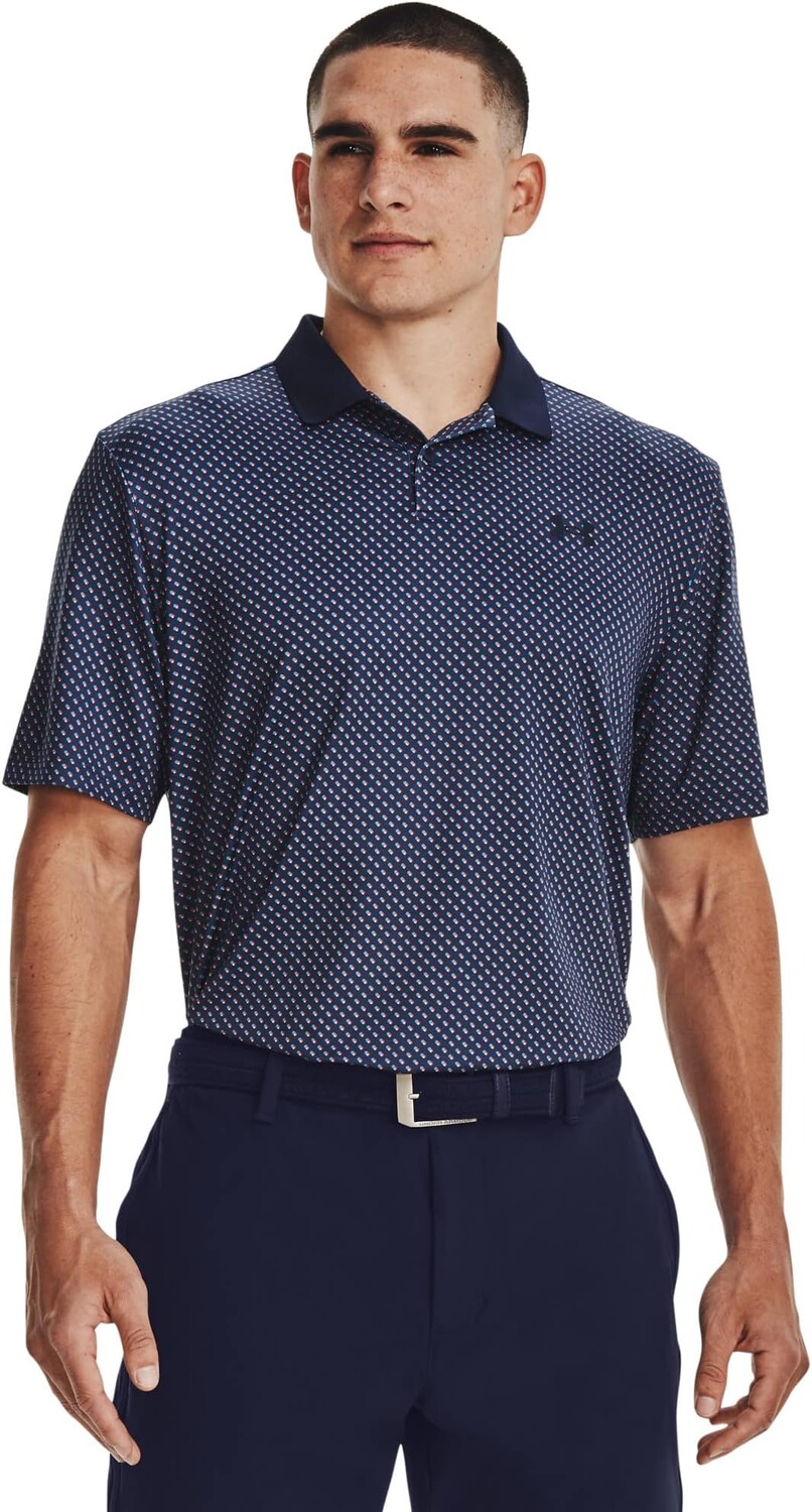 

Новинка-поло Performance 3.0 Under Armour Golf, цвет Midnight Navy/Venom Red/Midnight Navy